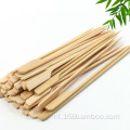 Food Grade BBQ Bamboo Flat Skewer Custom Logo